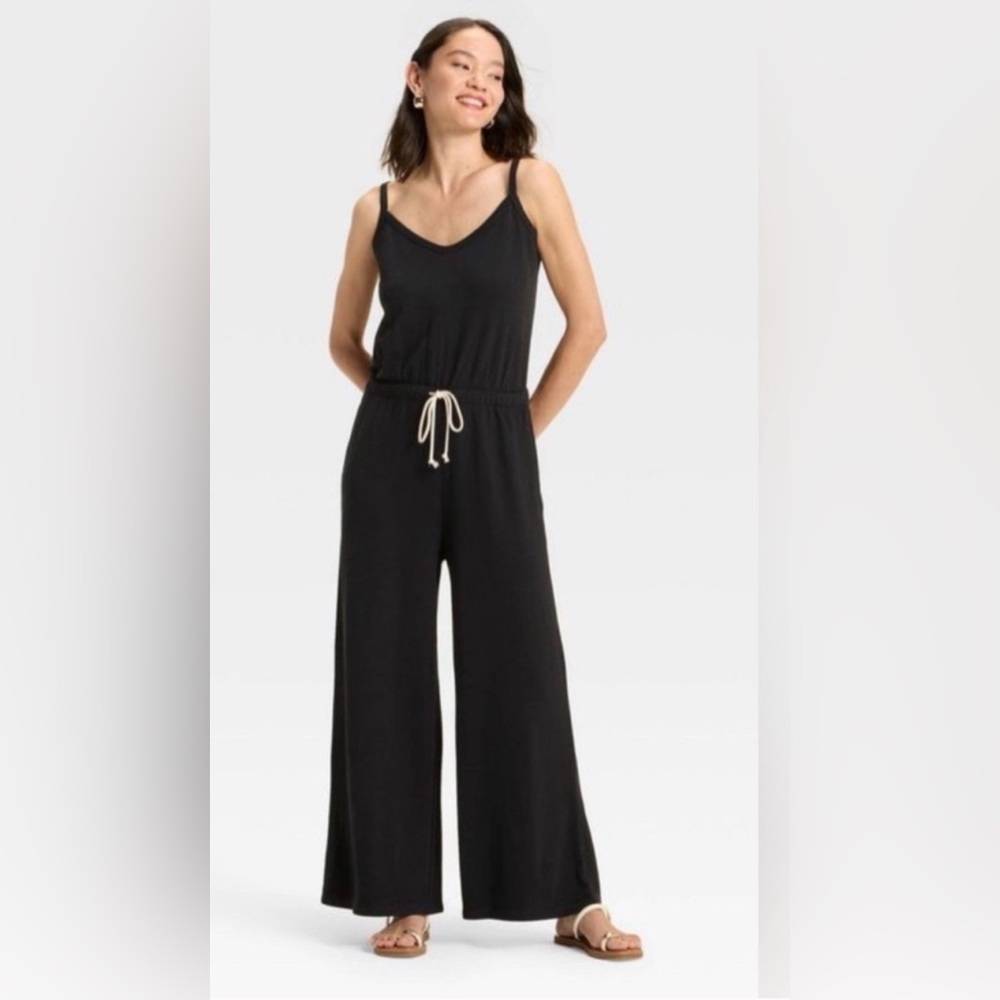 Universal Thread Black Jumpsuit With Drawstring W… - image 1